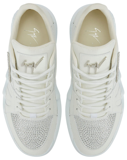 Giuseppe Zanotti,Talon Low-Top Sneakers Leather, 12, White