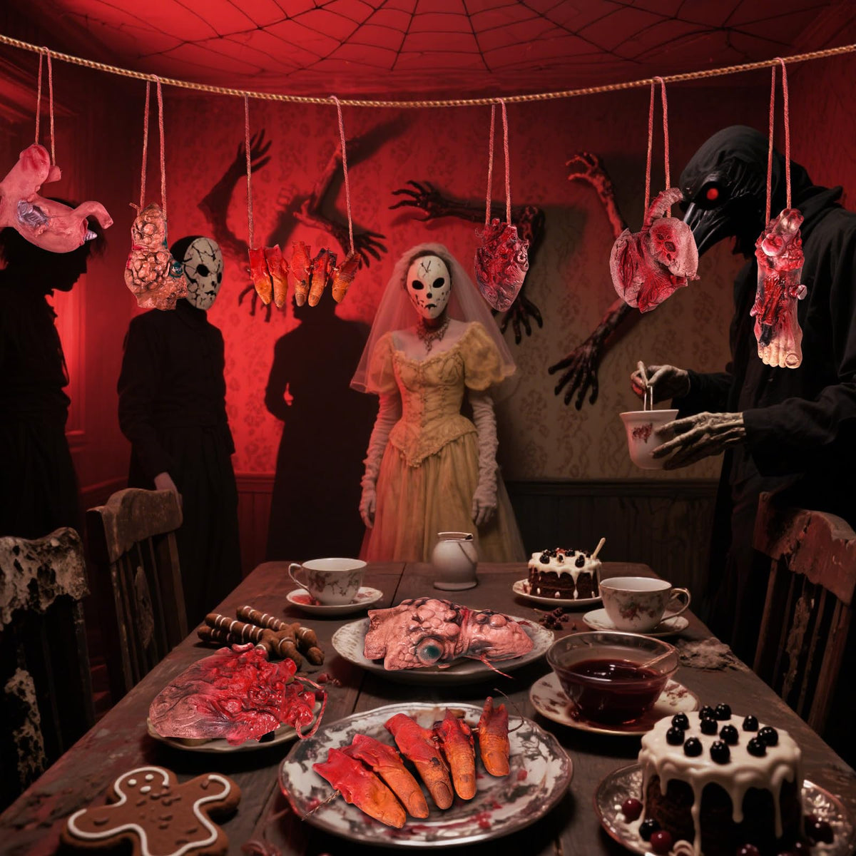 Scary Halloween Party Decorations, Realistic Haunted House Decor