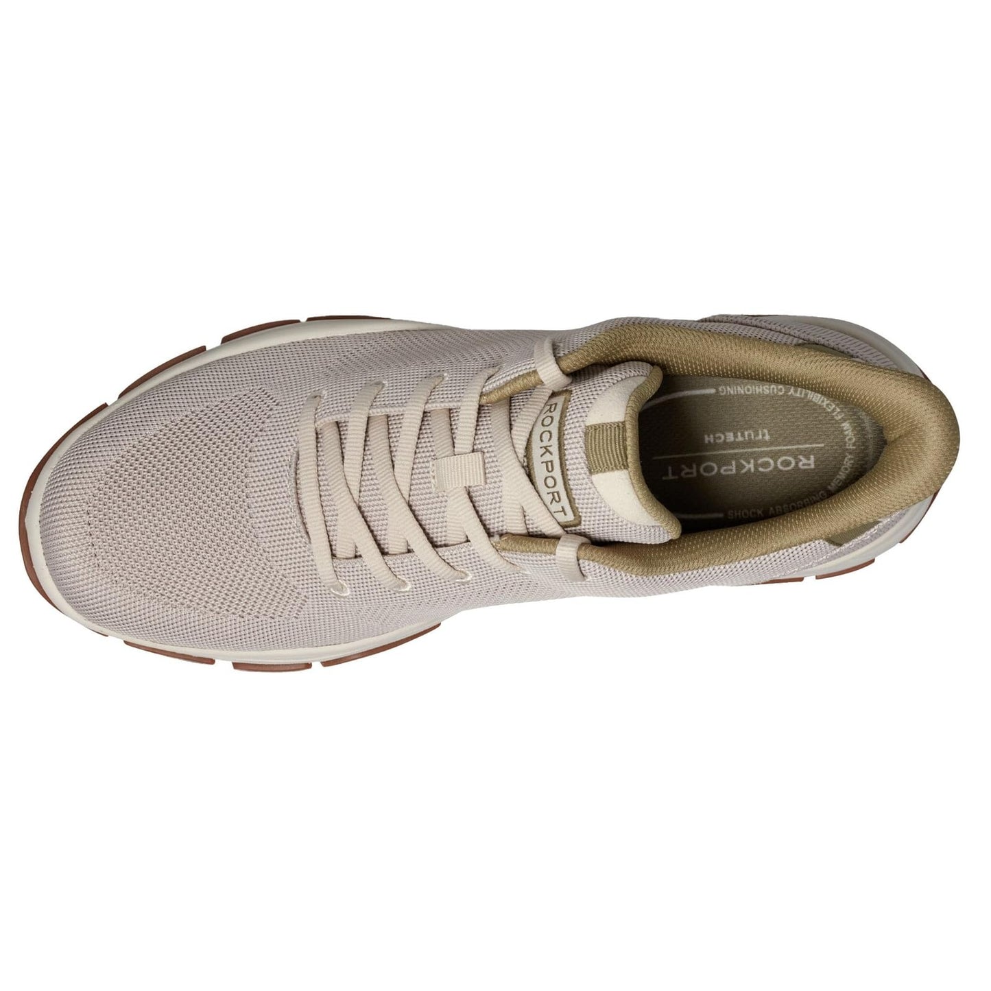 Rockport Men's Rafferty Sneaker, Stone, 10.5