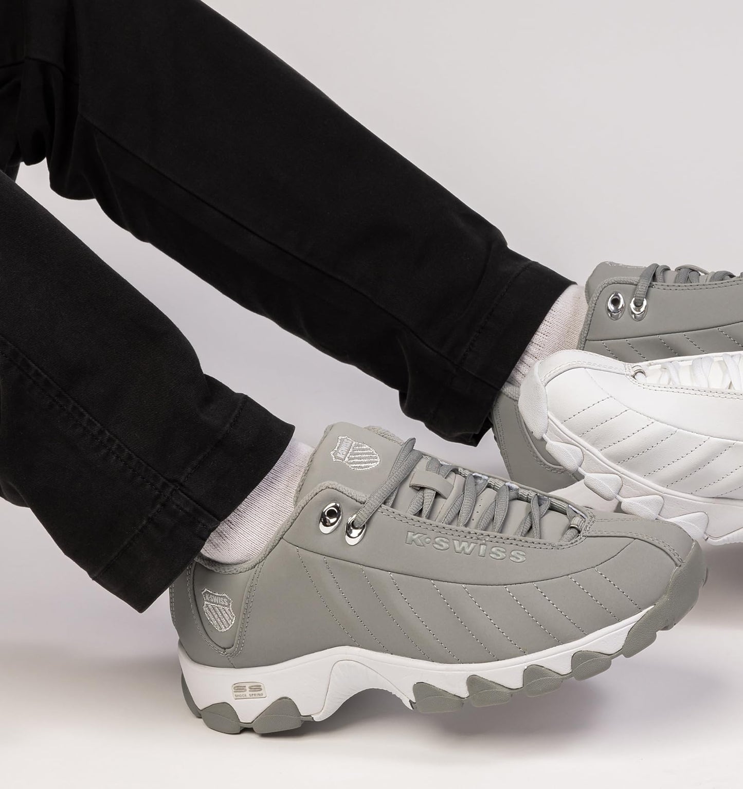 K-Swiss Men's ST329 CMF Sneaker, Neutral Gray/Silver, 11.5 M