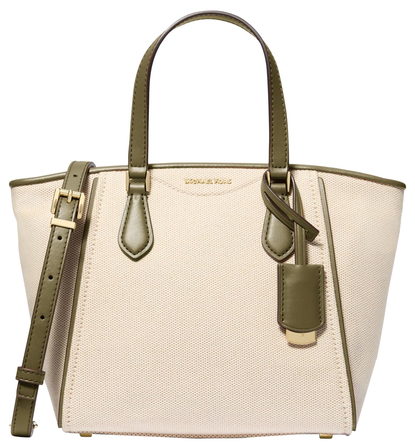 Michael Kors Women's Taryn Small Convertible Crossbody Bag, Gold-Tone Hardware/Safari Green