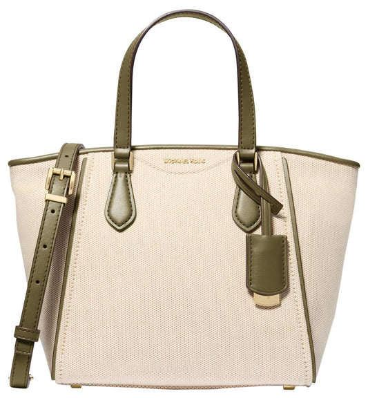 Michael Kors Women's Taryn Small Convertible Crossbody Bag, Gold-Tone Hardware/Safari Green