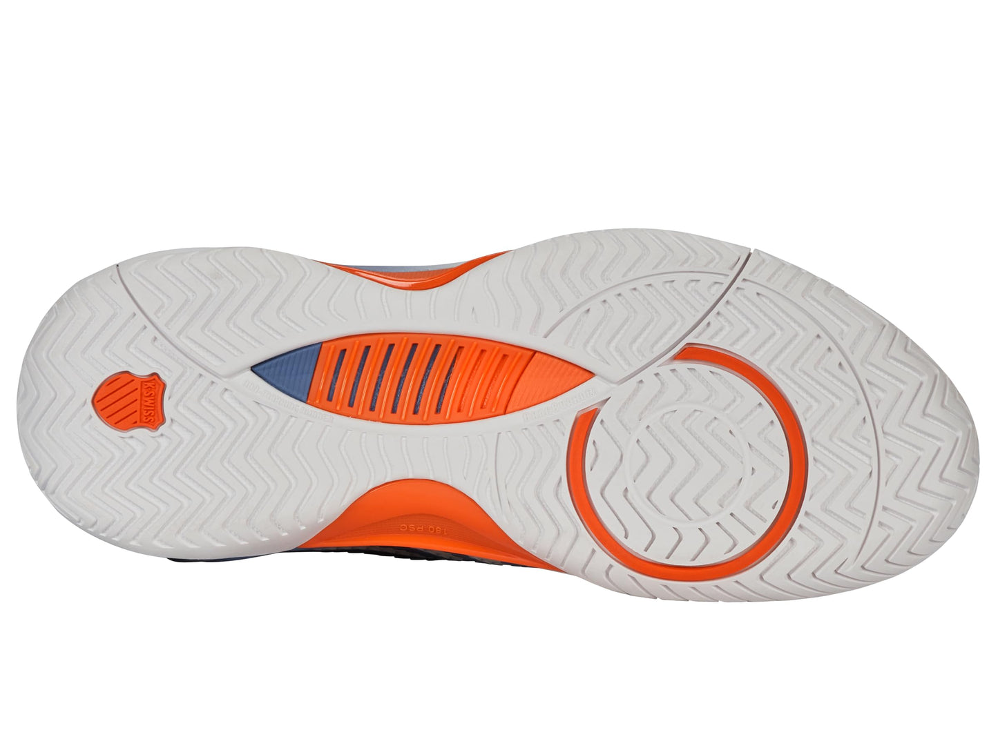 K-Swiss Men's Hypercourt Supreme 2 Tennis Shoe, Lucent White/Infinity/Scarlet Ibis, 7.5 M