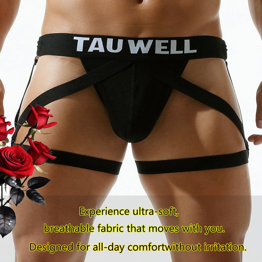 jock straps for men Men's jockstraps Underwear G-String Bikini Bulge Enhancing Ball Pouch T Back For Men Male Athletic Thongs (Pink)