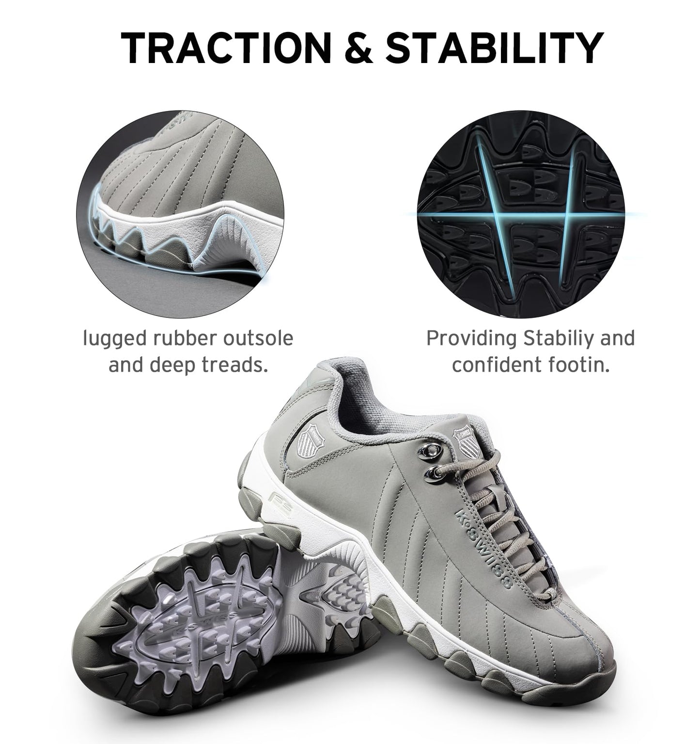 K-Swiss Men's ST329 CMF Sneaker, Neutral Gray/Silver, 11.5 M