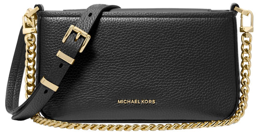 Michael Kors Women's Bryant Small Convertible Crossbody Bag, Gold-Tone Hardware/Black