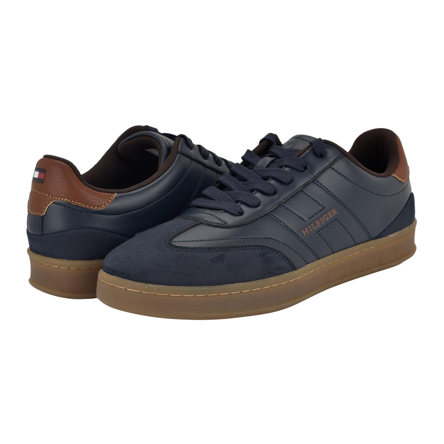 Tommy Hilfiger Men's Jolene, Navy/Cognac Multi, 7.5 Medium