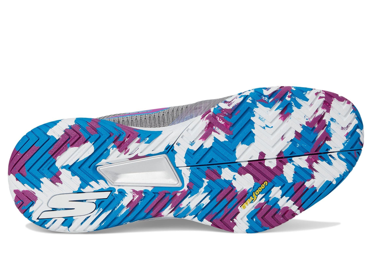 Skechers Women's Low-Top Sneakers, Grey Synthetic Textile Trim, 8.5