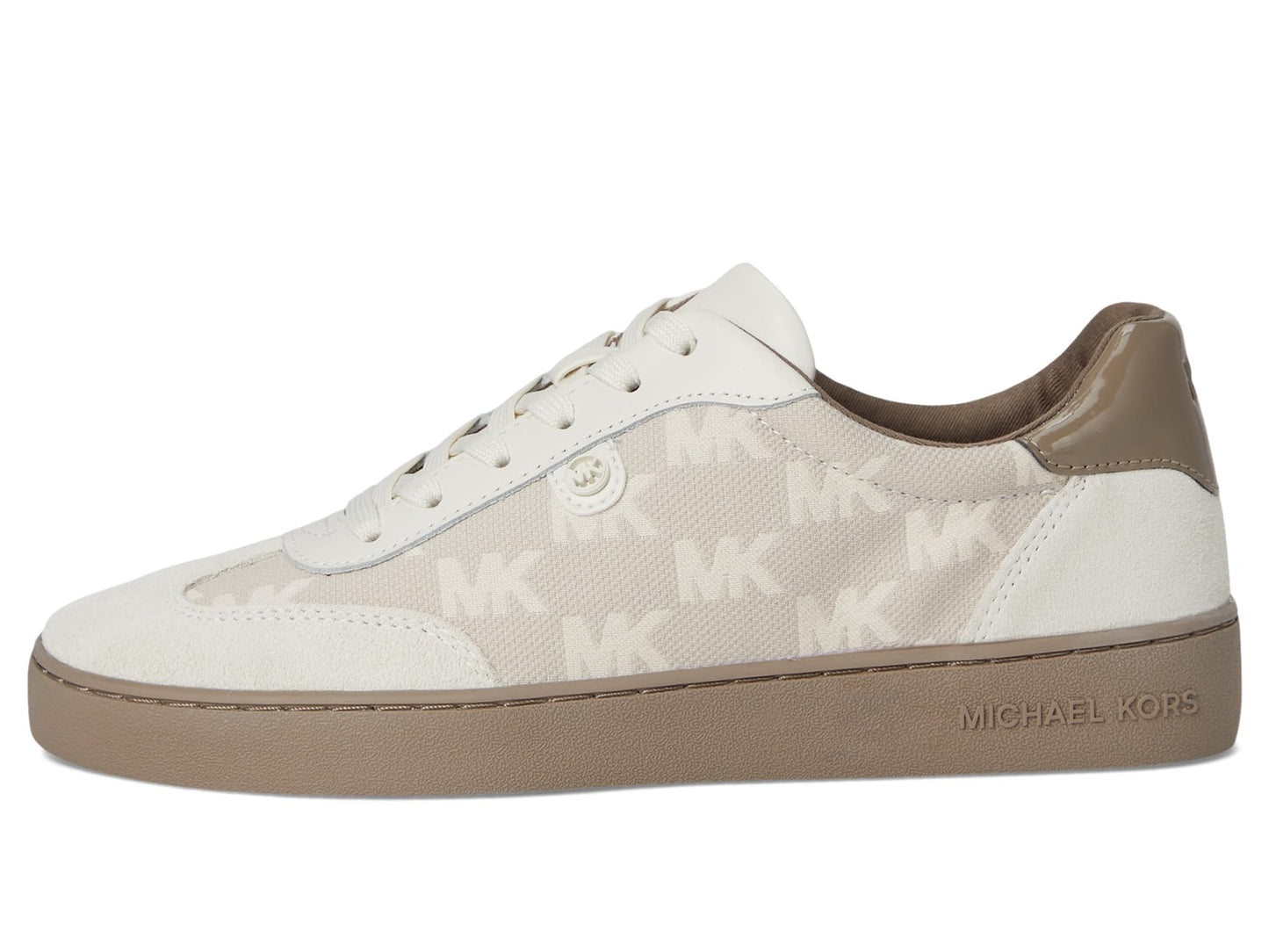 Michael Kors Women's Scotty Lace Up Sneaker, Birch 1, 8