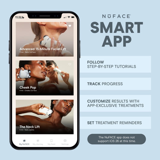 NuFACE Trinity+ Microcurrent Facial Device + Effective Lip & Eye Attachment - FDA Cleared Skin Tightening & Face Toning Device for Targeted Treatment + Microcurrent Gel Activator, Silk Crème & Brush