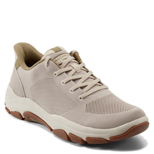Rockport Men's Rafferty Sneaker, Stone, 10.5
