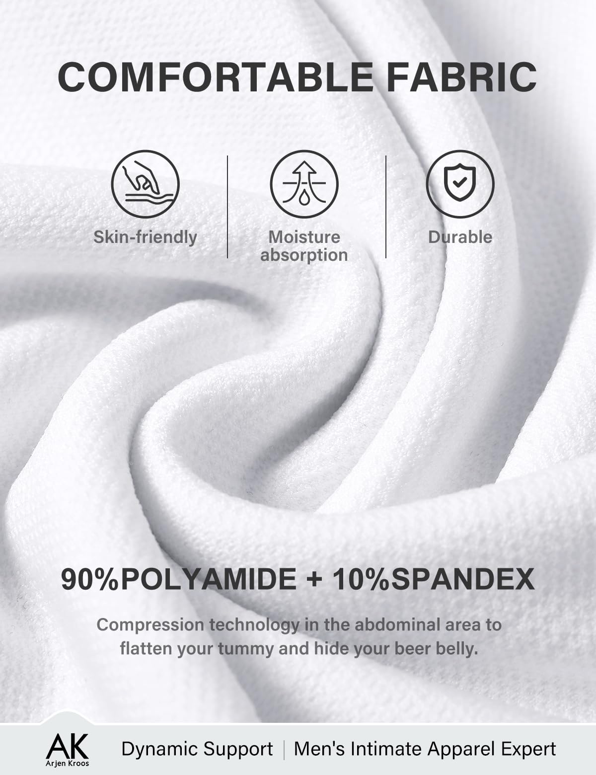 Arjen Kroos Compression Shirt Men Tank Tops Men Undershirts Activewear Muscle Slimming Shapewear 4 Pack 4th-Level Compression