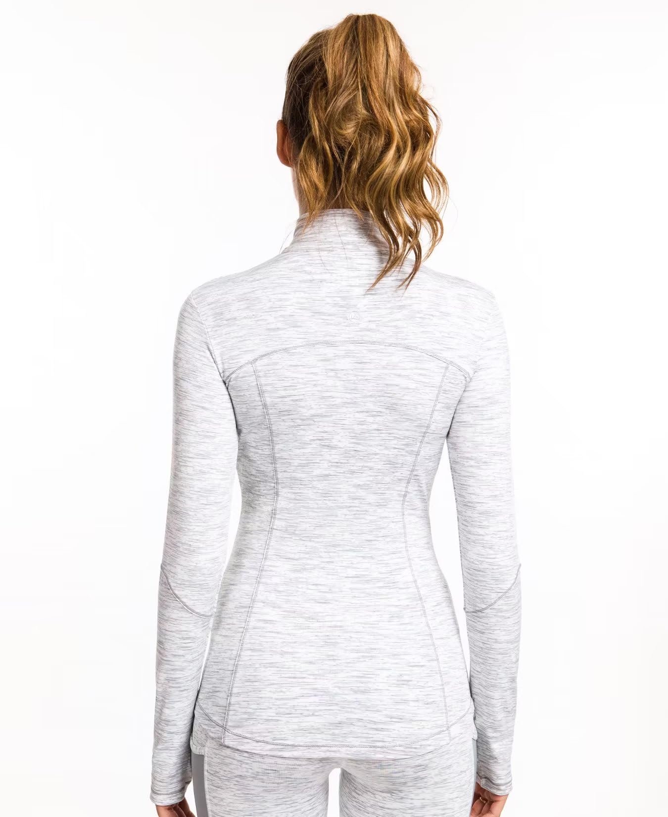QUEENIEKE Womens Running Jacket Athletic Workout Jackets Track Full Zip Up Gym for Women Yoga Top Nurse Align Slim Fit Sport bbl Scrub Jacket Long Sleeve Sweater White X-Small