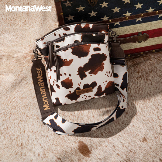 Montana West Crossbody Bags for Women Vegan Leather Cross Body Bag Shoulder Purse with Detachable Guitar Strap MWC-185COW