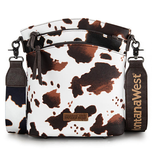 Montana West Crossbody Bags for Women Vegan Leather Cross Body Bag Shoulder Purse with Detachable Guitar Strap MWC-185COW