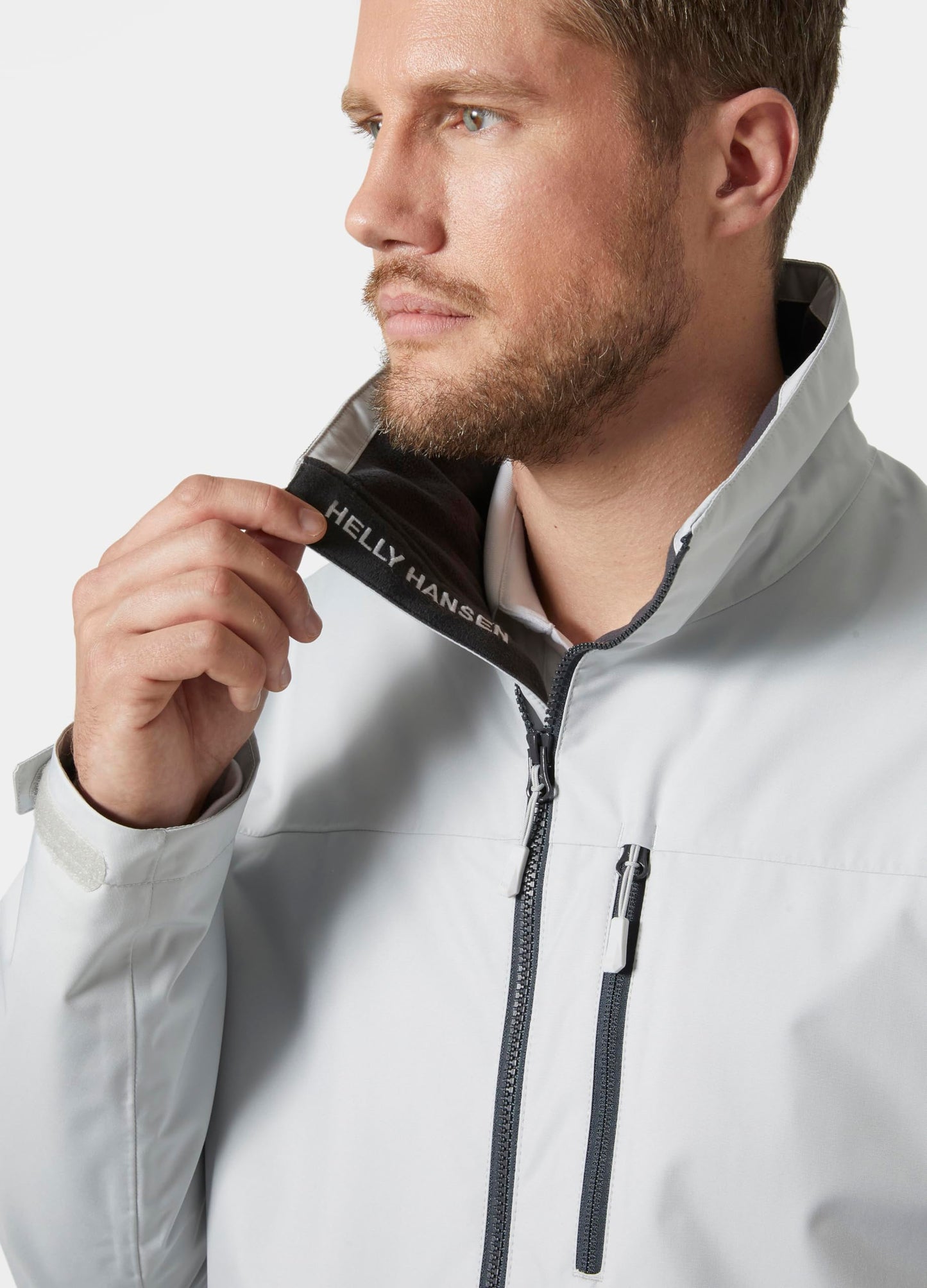 Helly-Hansen Men's Crew Midlayer Jacket 2.0, 853 Grey Fog, Large
