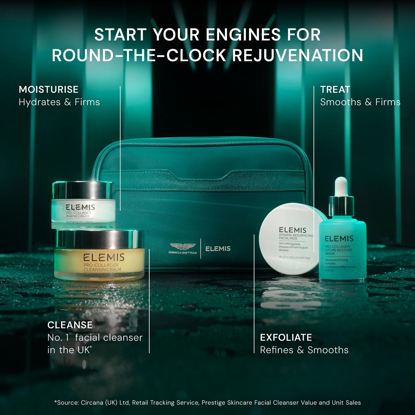 ELEMIS x Aston Martin Formula One™ Team Iconic Skincare Collection ($350 Value)