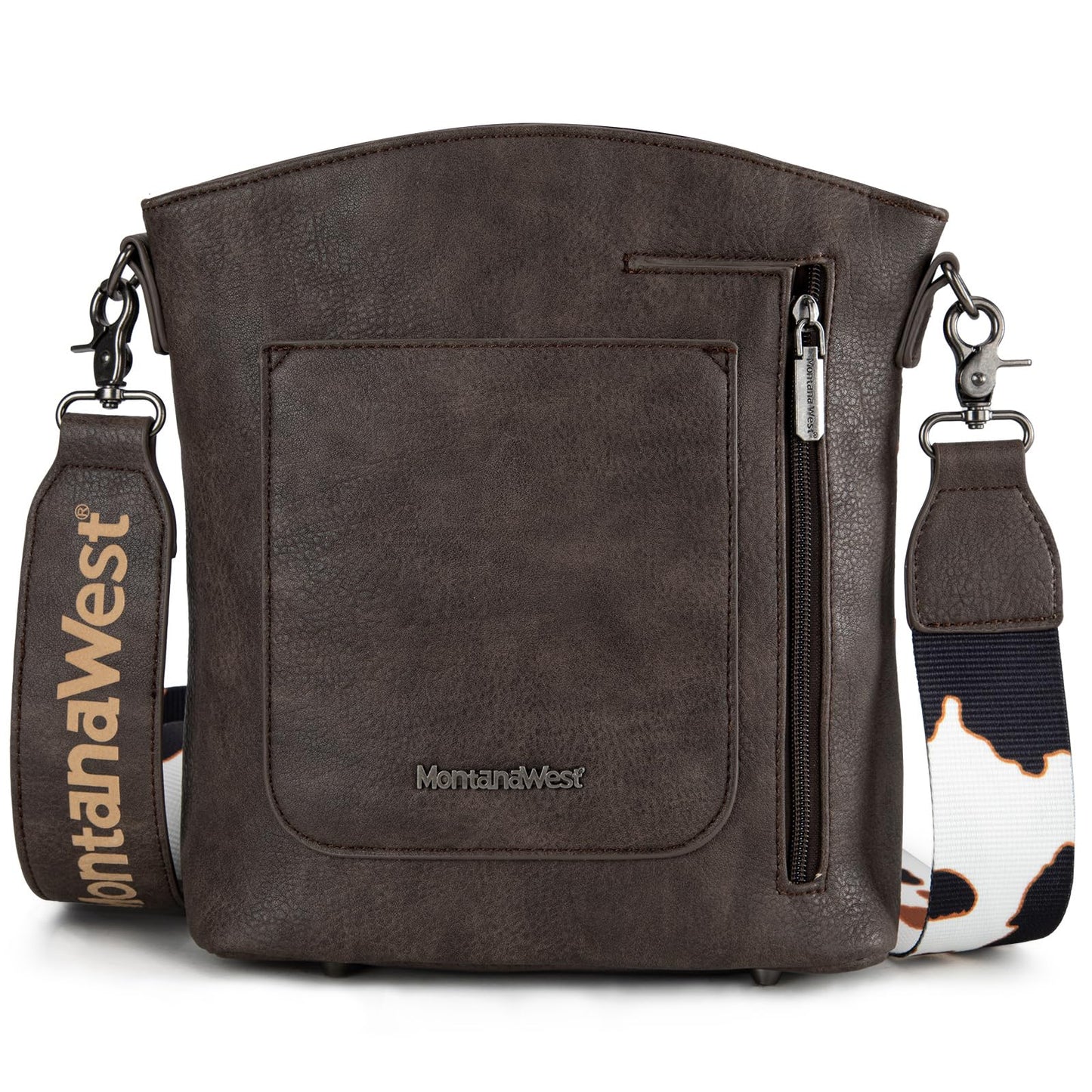 Montana West Crossbody Bags for Women Vegan Leather Cross Body Bag Shoulder Purse with Detachable Guitar Strap MWC-185COW