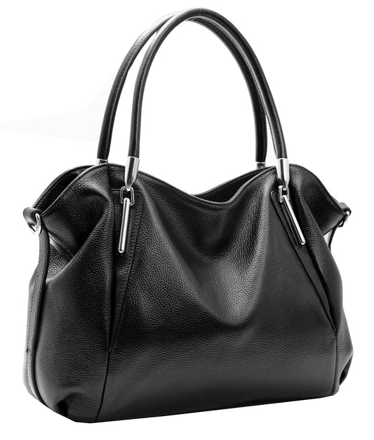 HESHE Purse for Women Shoulder Bags Tote Handbags Designer Fashion Purses and Handbags Hobo Satchel Bag Top Handle Bags (Black)