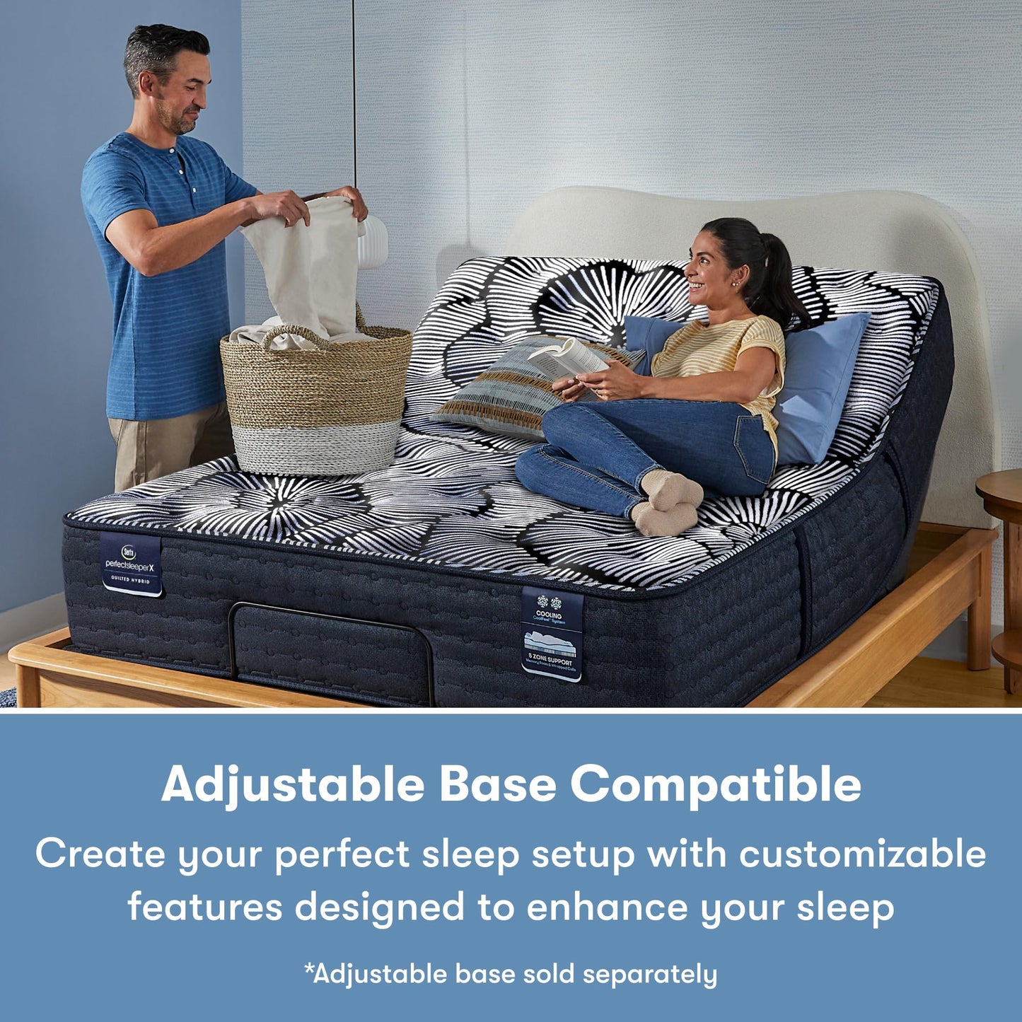 Serta Perfect Sleeper X, Knox 13.75" Plush Quilted Hybrid Cal King Mattress