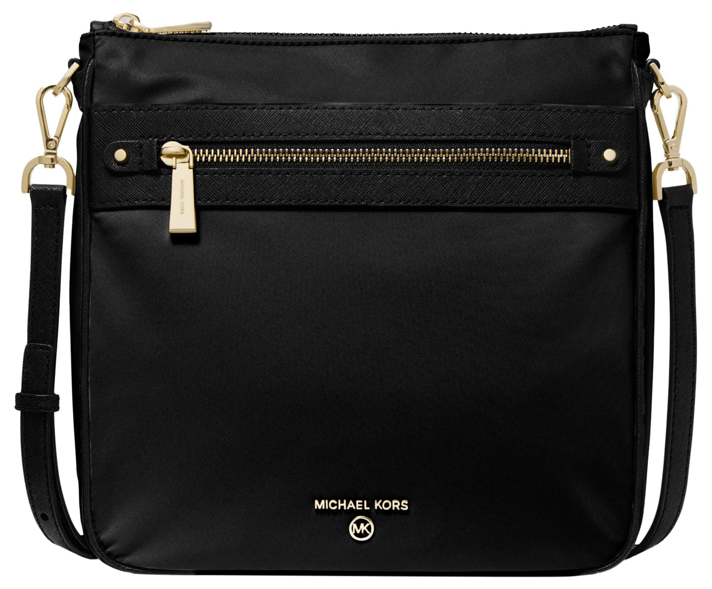 Michael Kors Jet Set Charm Large Crossbody Bag, Gold-Tone Hardware/Black, One Size