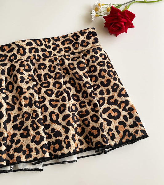Mens Sissy Costume Outfit Sexy Leopard Mini Skirt For Men Crossdressing (Leopard, One Size)