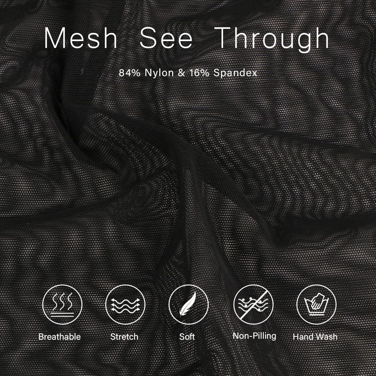 YINYOUYU Mens Mesh Pants See Through Underwear Pajama Bottoms Lounge Home Leggings Sleepwear Cool Dry Yoga Trousers XXL Black