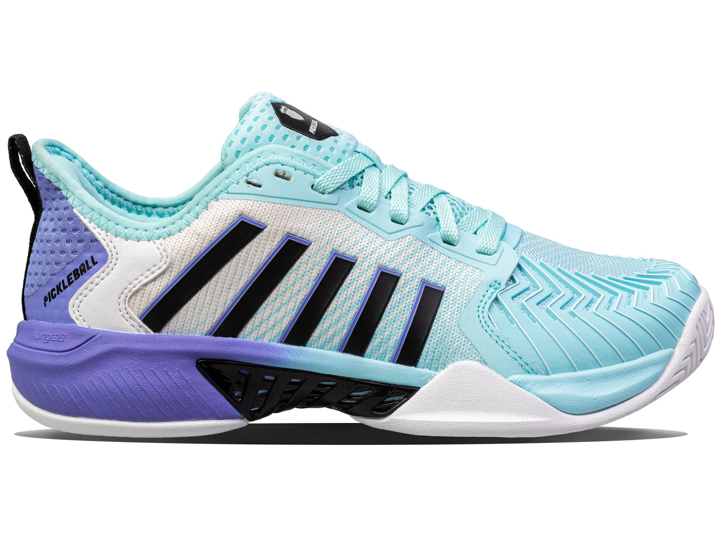 K-Swiss Women's Pickleball Supreme Shoe, Tanager Turquiose/Persian Jewel/Black, 8 M