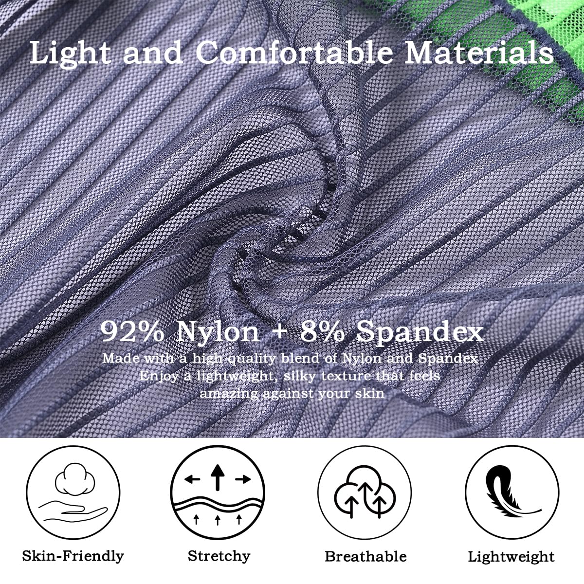 Men’s Sheer Mesh Briefs - Transparent Bulge Pouch Bikini Underwear See Through Striped Ultra-Thin Sexy Panties XL