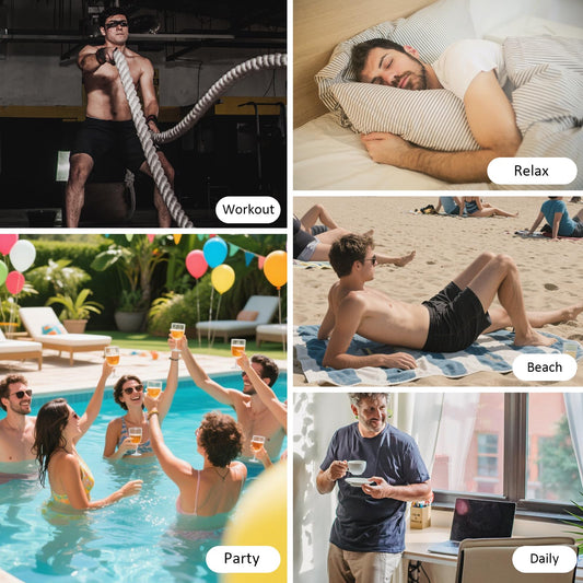 YINYOUYU Mens Sexy Mesh See Through Shorts Underwear Loose Sheer Breathable Boxers Short M Black