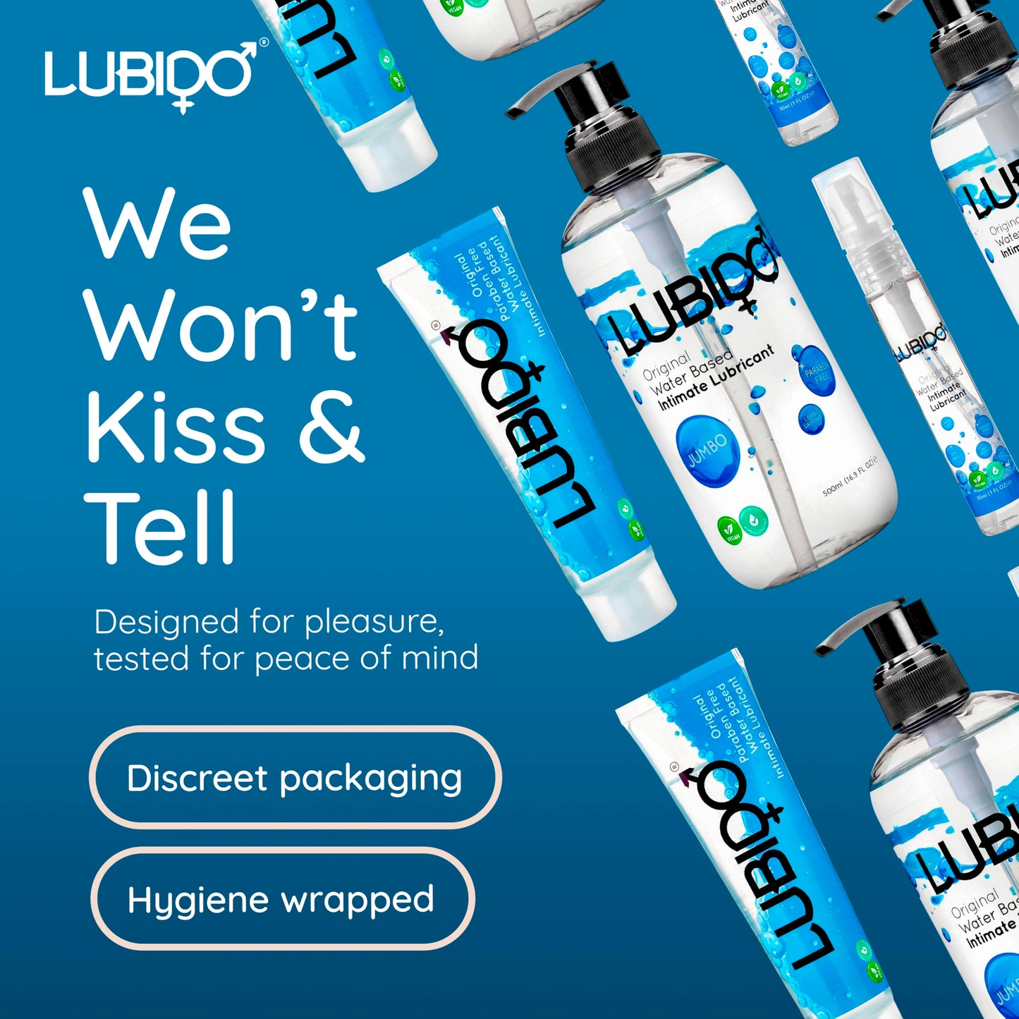 Lubido Gleitmittel für den Intimbereich ohne Parabene, 250 ml