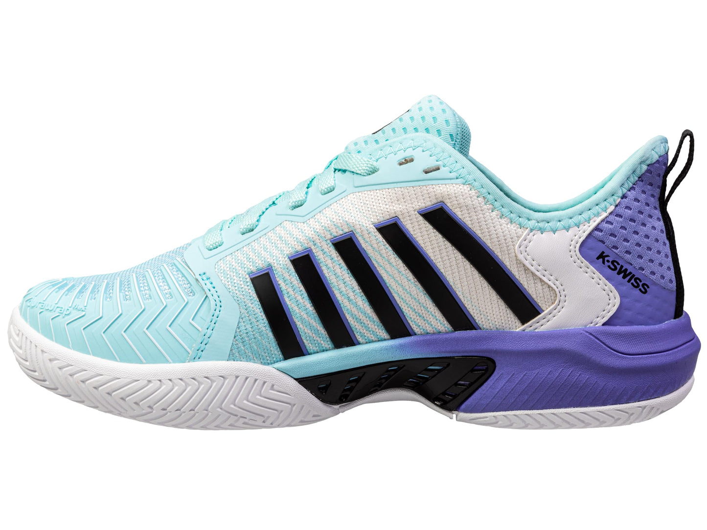 K-Swiss Women's Pickleball Supreme Shoe, Tanager Turquiose/Persian Jewel/Black, 8 M