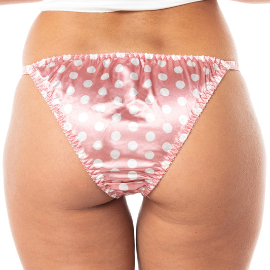 Satini Women's Polkadot Tanga - Satin Panties