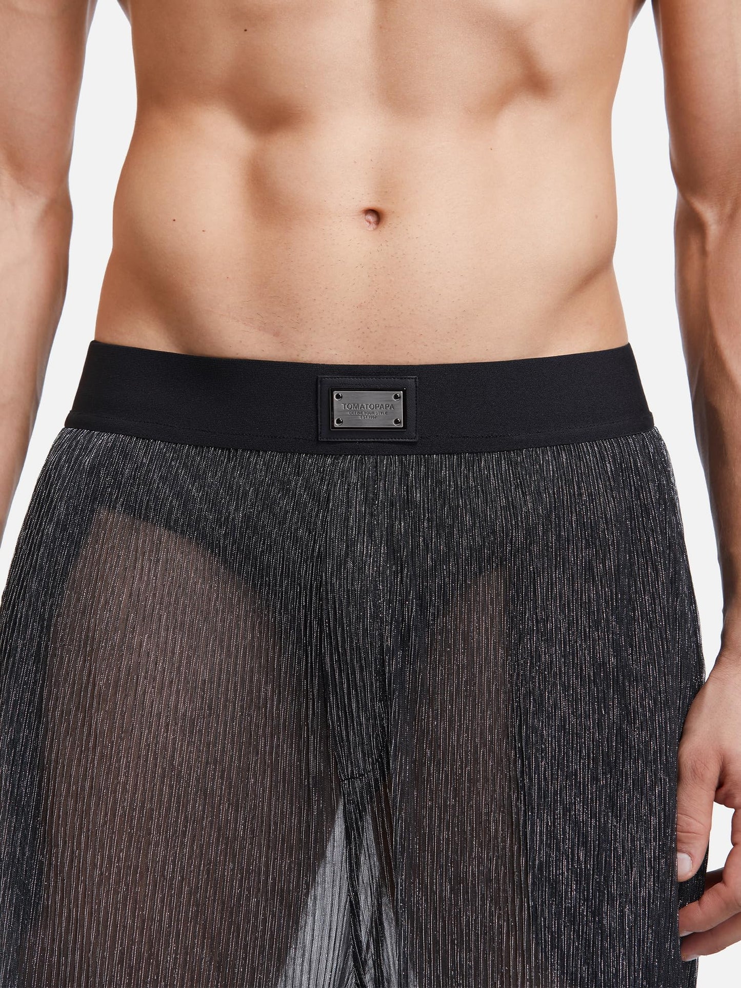 TOMATOPAPA Men's Black Pajamas