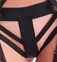 Luxury Straps Harness - Bondage Style - with Garter Belt