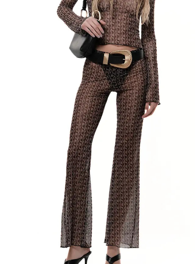 Clubwear - Sheer Pants - Longsleeve Top