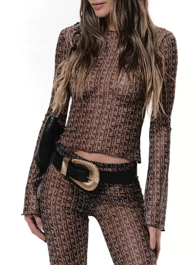 Clubwear - Sheer Pants - Longsleeve Top