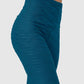 Strong tummy control leggings with ribbed texture