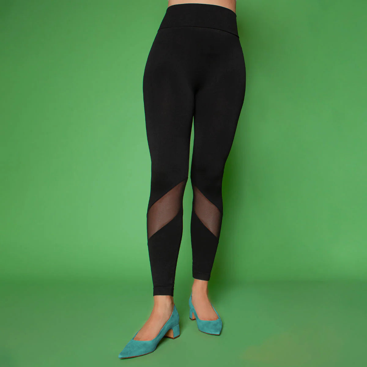 Fashion Leggings - Sheer Detail