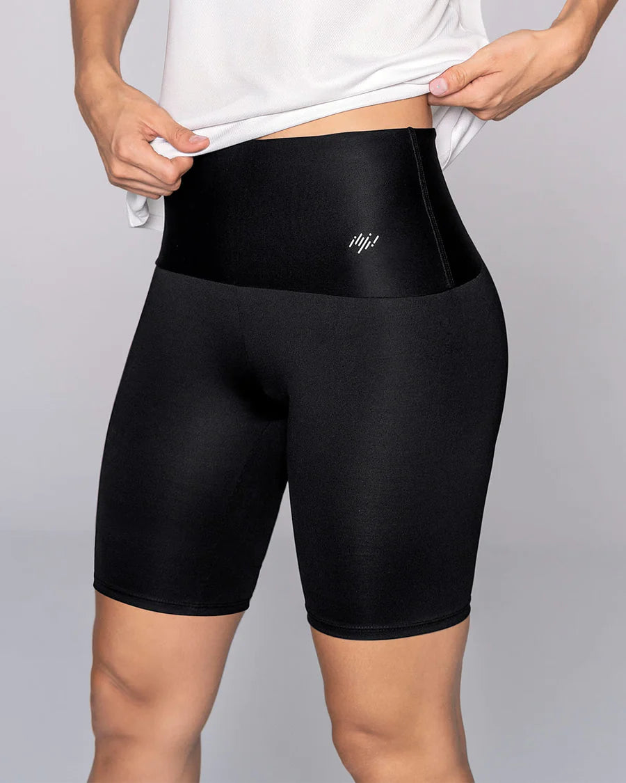 High-waisted knee-length shaper bike short - Activelife