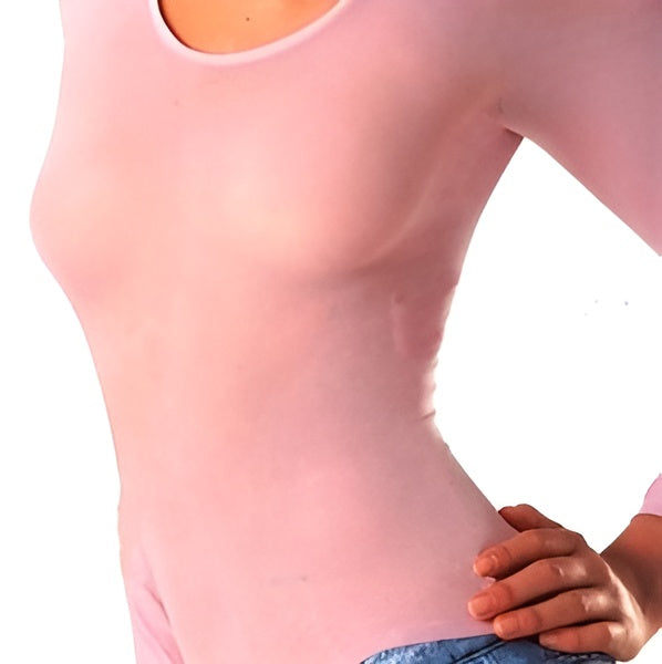 Plus Size Long Sleeve - TEE - SEE THRU