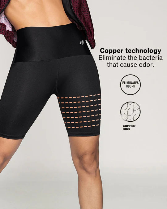 High-waisted knee-length shaper bike short - Activelife