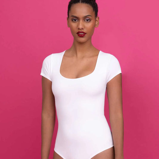 Casual Style Bodysuit - Square Neck