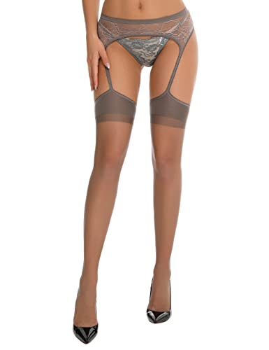 Lidogirl Women Garter Belt With Attached Stockings Suspenders Pantyhos BEST WEAR - See Through Shirts - Sheer Nylon Tops - Second Skin - Transparent Pantyhose - Tights - Plus Size - Women Men Lidogirl Women Garter Belt With Attached Stockings Suspenders Pantyhos BEST WEAR - See Through Shirts - Sheer Nylon Tops - Second Skin - Transparent Pantyhose - Tights - Plus Size - Women Men