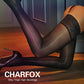CHARFOX Thigh High Stockings , Women's Sheer Highs with Silicone Lace Top, Shiny Stay Up Silk Lingerie Stockings for Dating Black