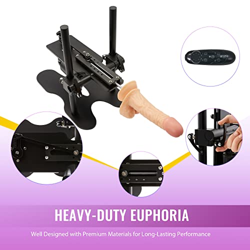 Y-NOT Automatic Sex Machine Gun Adult Toy Device with Realistic Dildo, Sex Massage Gun Masturbator for Women with 8 Thrusting Modes, 5X More Powerful Fully Adjustable with 1 Remote, Aluminum Oxide