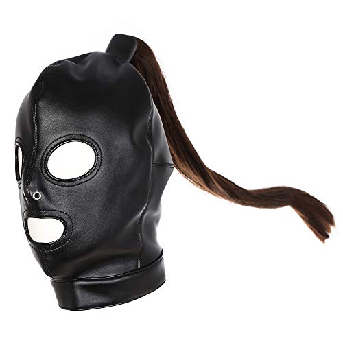 PU Leather Bondage Mask Hood SM Sex Toy with Removable Wig, Unisex Adu BEST WEAR - See Through Shirts - Sheer Nylon Tops - Second Skin - Transparent Pantyhose - Tights - Plus Size - Women Men PU Leather Bondage Mask Hood SM Sex Toy with Removable Wig, Unisex Adu BEST WEAR - See Through Shirts - Sheer Nylon Tops - Second Skin - Transparent Pantyhose - Tights - Plus Size - Women Men