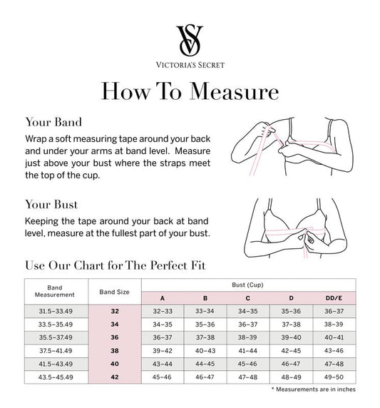 Victoria's Secret Infinity Flex Push Up Bra, Seamless Bra, Wireless Bra, Full Coverage Bra, Back Smoothing Bra, Padded Bra, T Shirt Bra, Bras No Underwire, Comfortable Bras for Women, Black (32C)