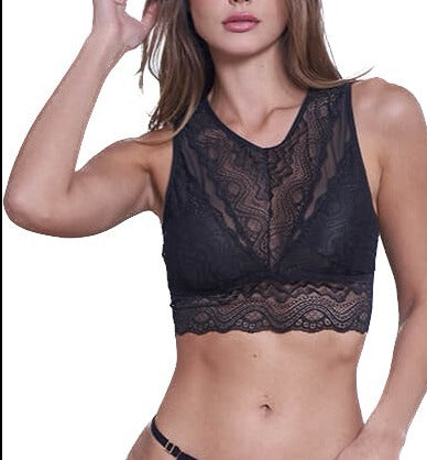 crop top lace bra