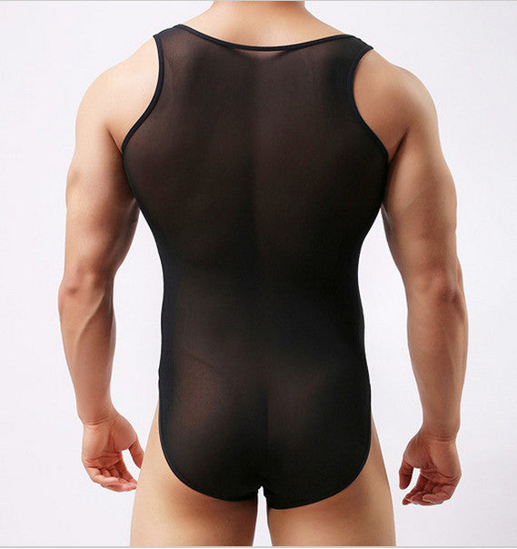 transparent men bodysuit